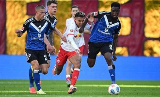 2-1，鲍姆加特纳双响炮，率队6轮不败逼近德甲榜首，仅差拜仁2分